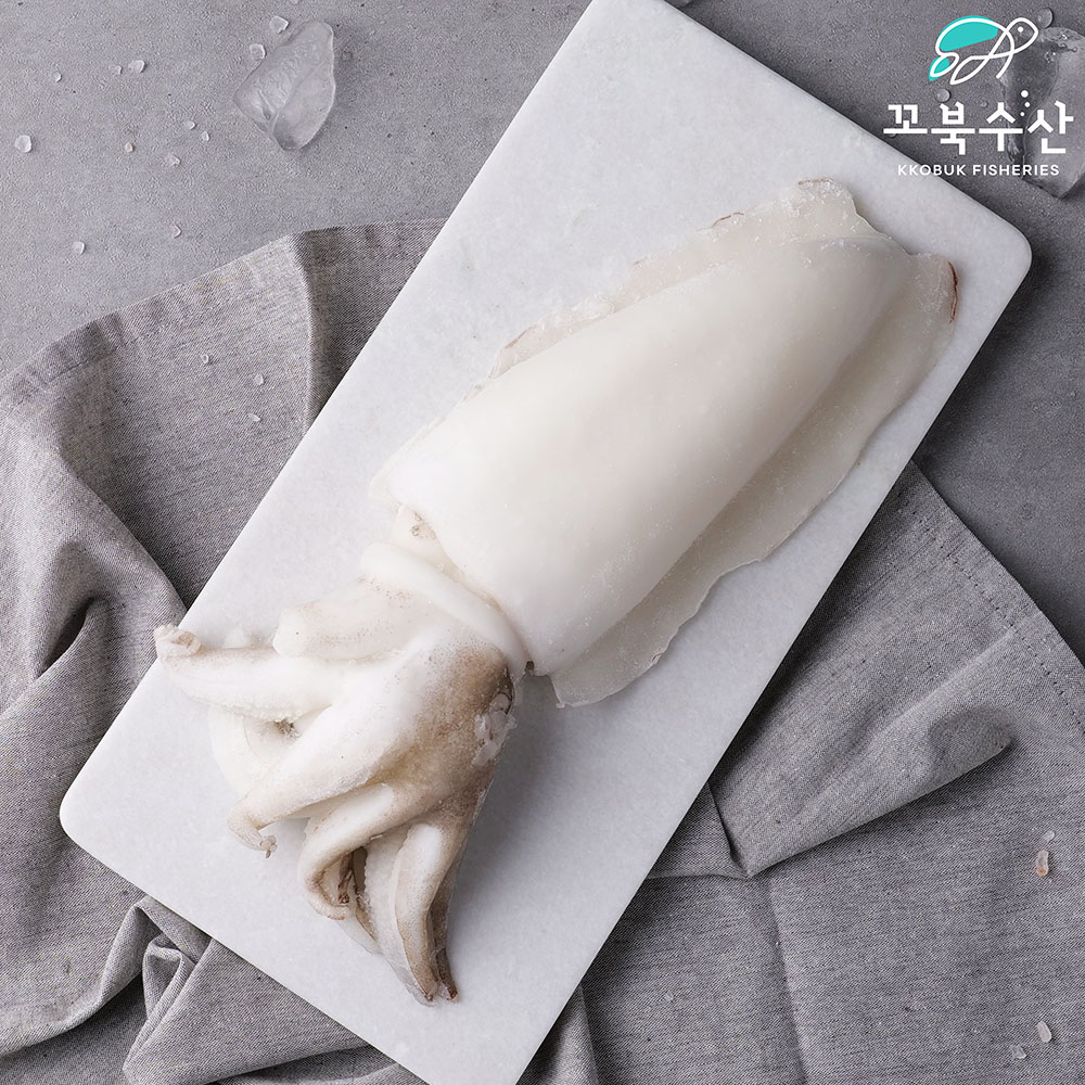 손질 냉동 갑오징어 (800~1kg내외) 인도네시아 수입 오징어 숙회 찜