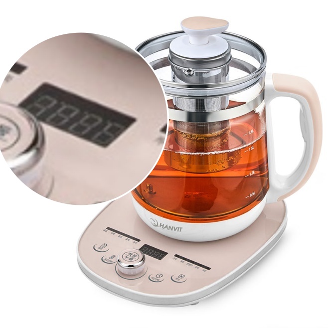 전기티팟 대용량 분유 포트 내열유리전기포트 