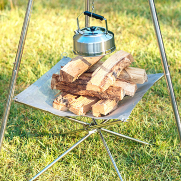 메쉬망 중형 리필 불멍 장작 접이식 휴대용 바베큐 화로대 그릴 화로 감성캠핑