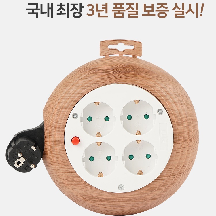 4구 3M 캠핑멀티탭 회전 휴대용멀티탭 캠핑용멀티탭 - 상세 이미지 4