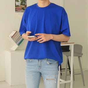 남자반팔티 오버핏 분또 레이어드 반팔티 착용 후기 | 사이즈/핏 총정리 - 상품 이미지 1