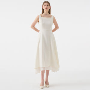 ARMIS Square neck Sleeveless Flared Dres... 착용 후기 | 사이즈/핏 총정리 - 상품 이미지 2