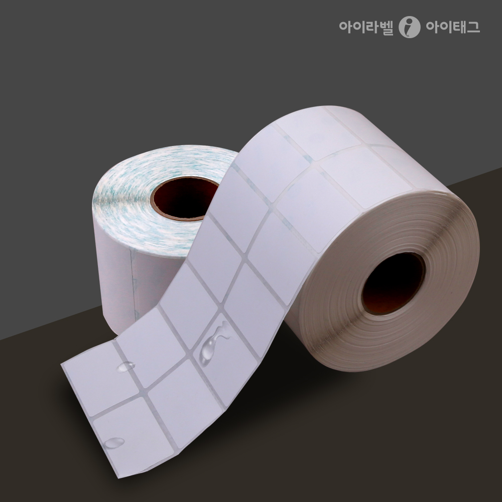 아이라벨 흰색 무광방수 감열라벨 40mm지관 RS2010PPDT- 20x10 / 소X2000라벨 - 상품 이미지