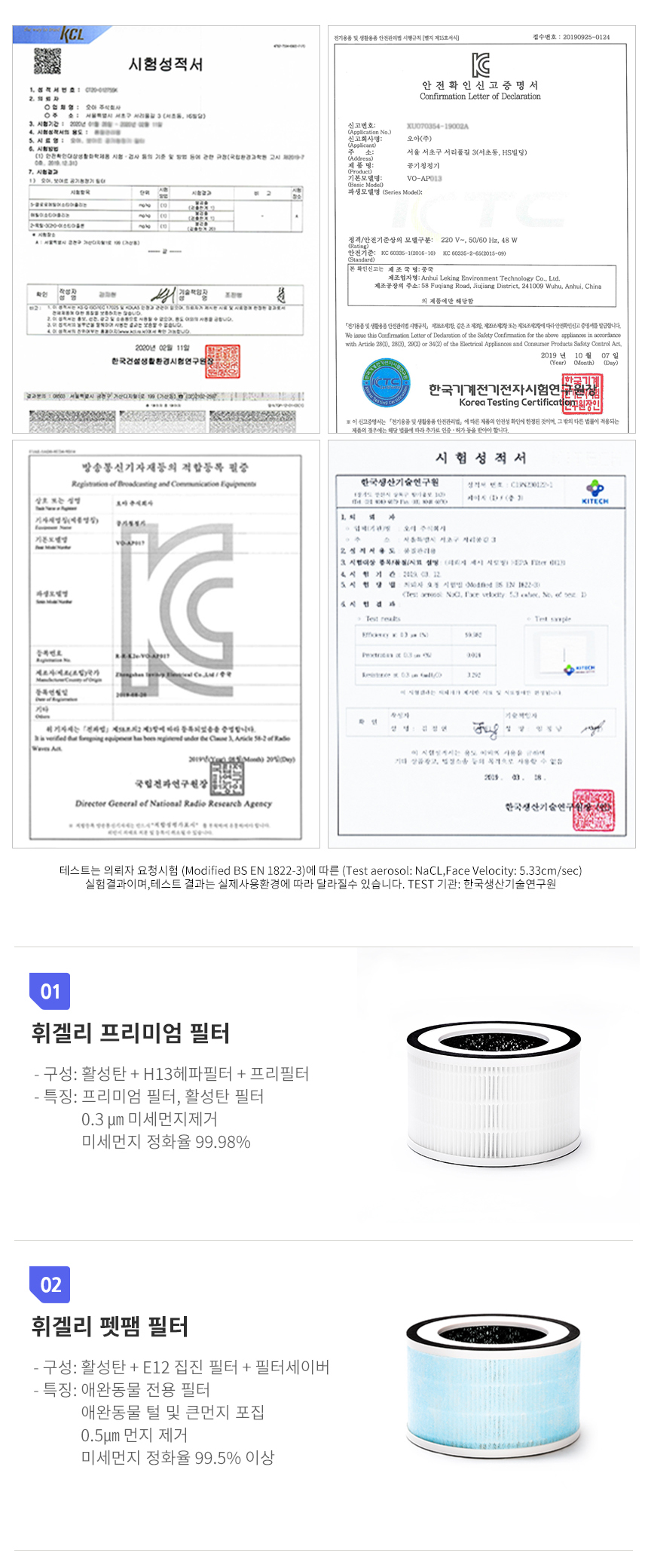 보아르 휘겔리 프리미엄/펫팸 헤파 필터 상세 이미지 4