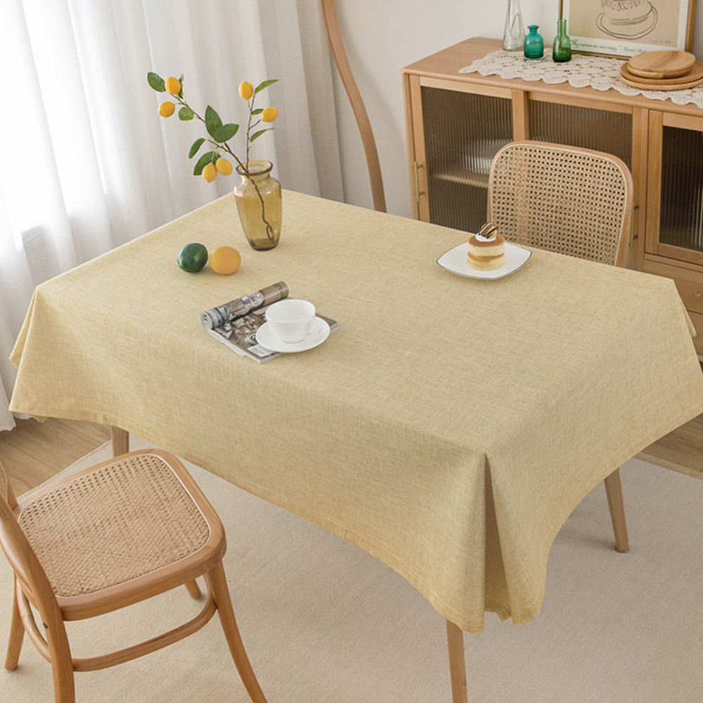 방수 린넨 식탁보 북유럽 패브릭 테이블보 4인용