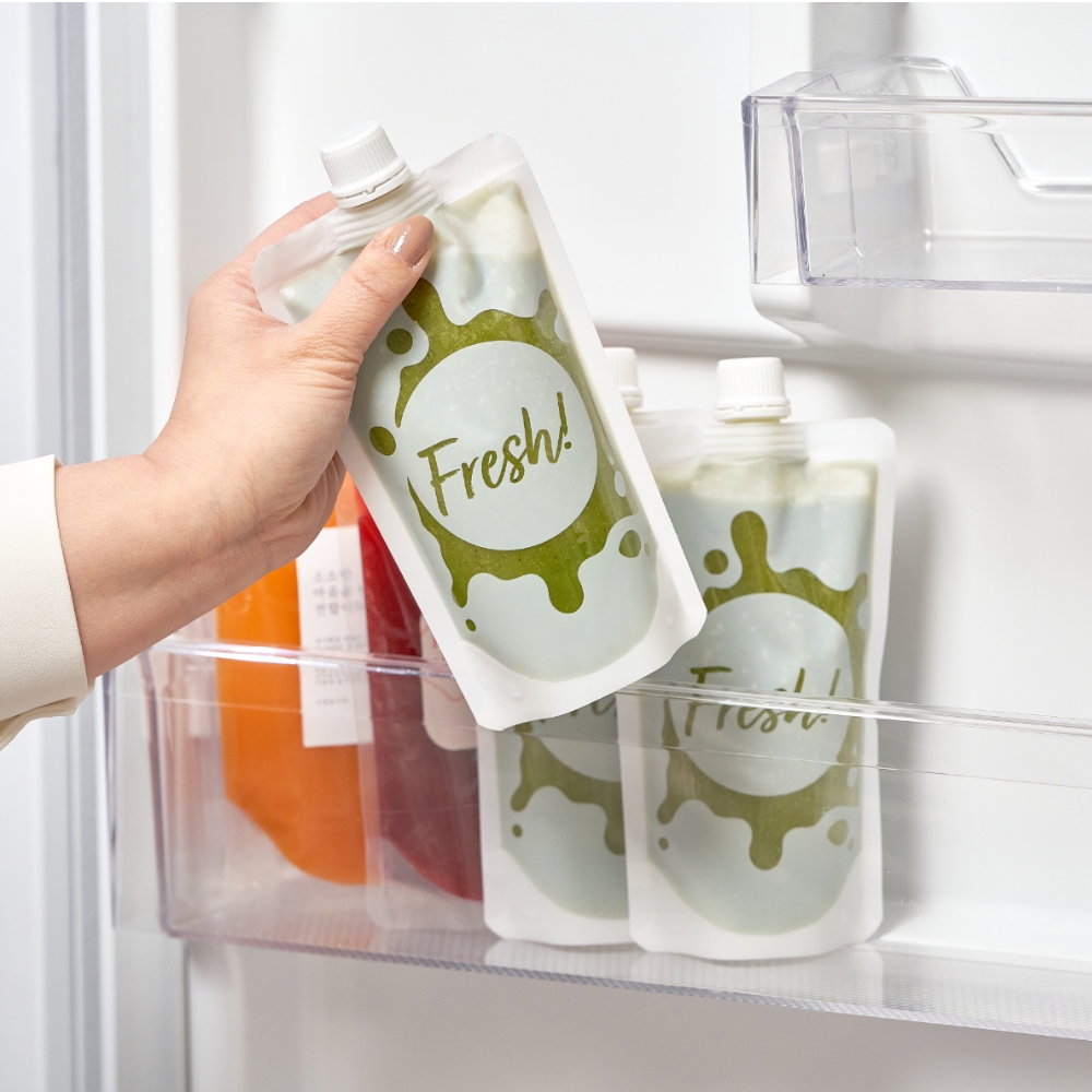 띵파우치 프레쉬 스파우트파우치 200ml 50매 휴롬 착즙 과일즙 주스팩 ABC주스