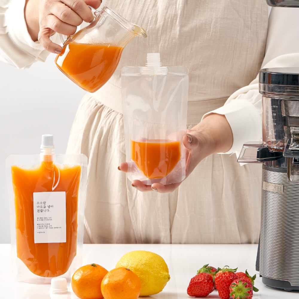 띵파우치 프레쉬 스파우트파우치 200ml 50매 휴롬 착즙 과일즙 주스팩 ABC주스