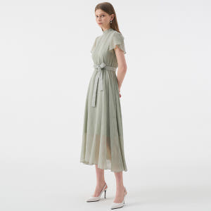 ELLA Mock neck Petal  Sleeve Strap Dress... 착용 후기 | 사이즈/핏 총정리 - 상품 이미지 3