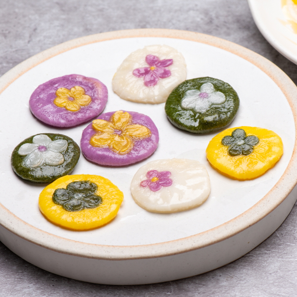 싸리재 [ 화전 반죽 100g 4봉 ] 호떡 경단 와플 떡 만들기키트 체험 삼짇날 국화전