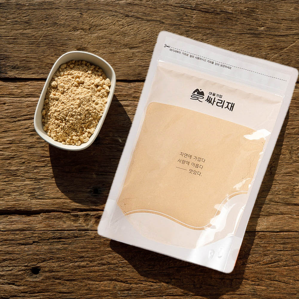 싸리재 볶음 인절미가루 콩물가루 콩국수 팥빙수 국산 볶은 고소한 콩가루 300g, 1개 - 상세 이미지 5