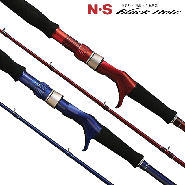 NS블랙홀 하이브리드 해검 V3 바다 우럭 대구 광어 문어 선상낚시대 블루 100-195, 1.95m - 메인 이미지