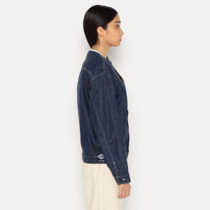 단톤 우먼스 데님 카라리스 블루종 (DENIM COLLARLESS BLO... 착용 후기 | 사이즈/핏 총정리 - 상품 이미지 4