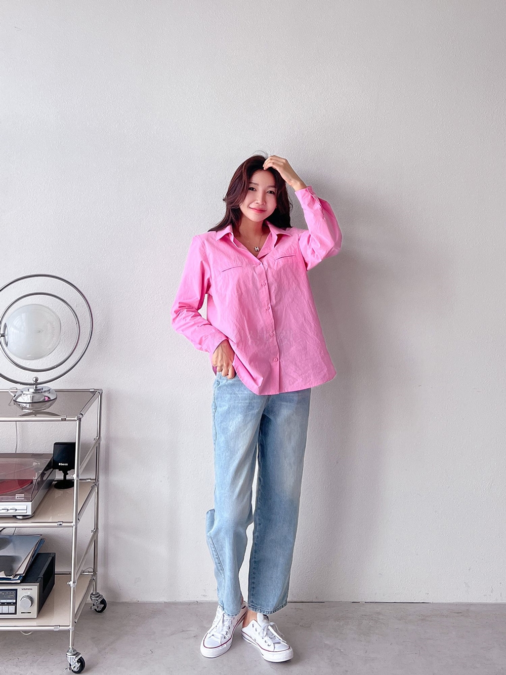 아이스 컷팅 배기 와이드 데님 팬츠 - 상세 이미지 2