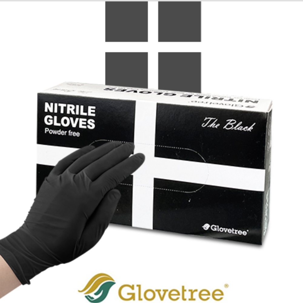 두꺼운 니트릴 라텍스장갑 세차 청소 요리 셰프 식품용 장갑 100매 일회용