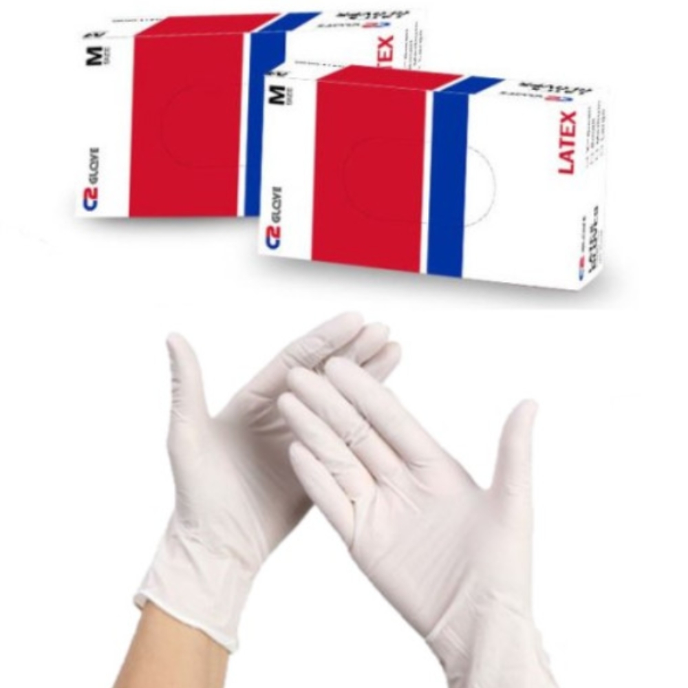 두꺼운 니트릴 라텍스장갑 세차 청소 요리 셰프 식품용 장갑 100매 일회용