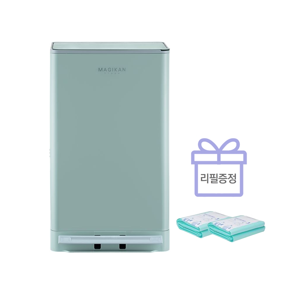 [리필2개추가] 매직캔 히포 21리터 MH250+250R2B 더블락시스템 이미지 6