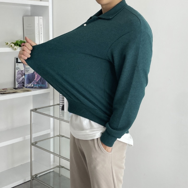 1+1 남자 얼스테드 봄 가을 카라 니트 11컬러 이미지 3