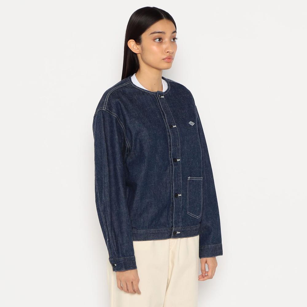 단톤 우먼스 데님 카라리스 블루종 (DENIM COLLARLESS BLOUSON) 이미지 3