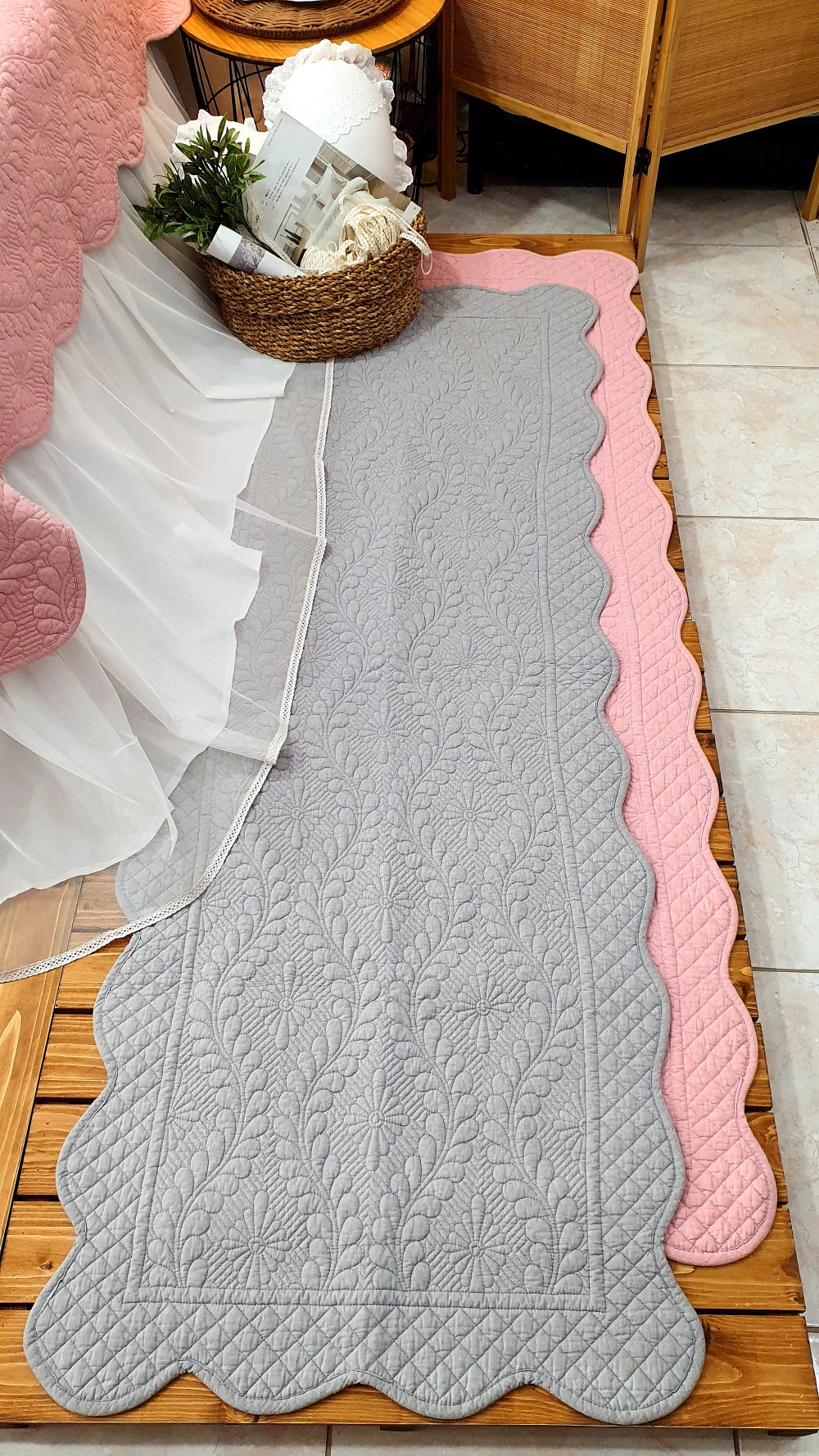 목화솜 퀼팅 돌 흙 쇼파패드 4인용 3인용 쇼파커버