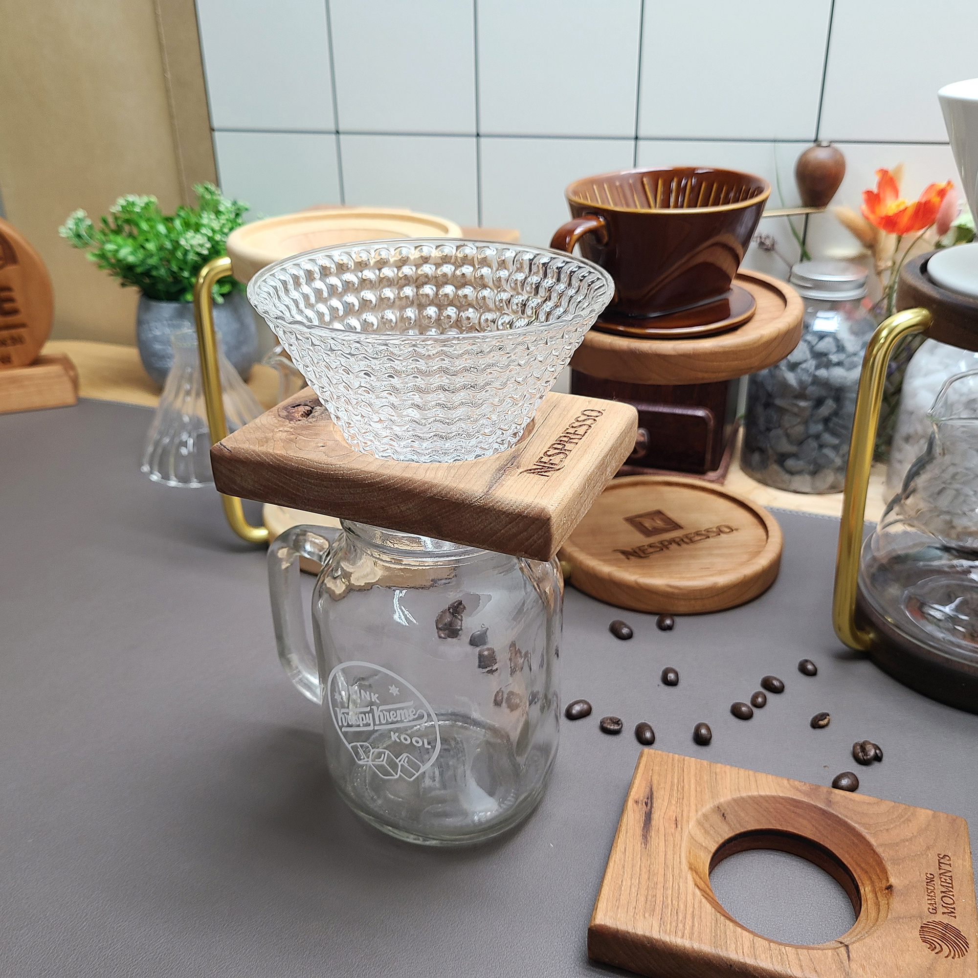 감성모먼트 우드드리퍼 핸드드립세트 메이플원목 12cm 커피드리퍼 - 상세 이미지 3