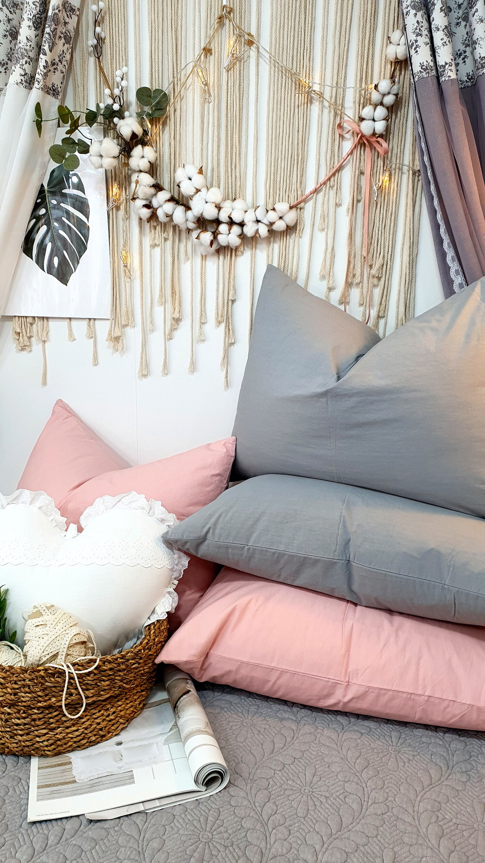 목화솜 퀼팅 돌 흙 쇼파패드 4인용 3인용 쇼파커버