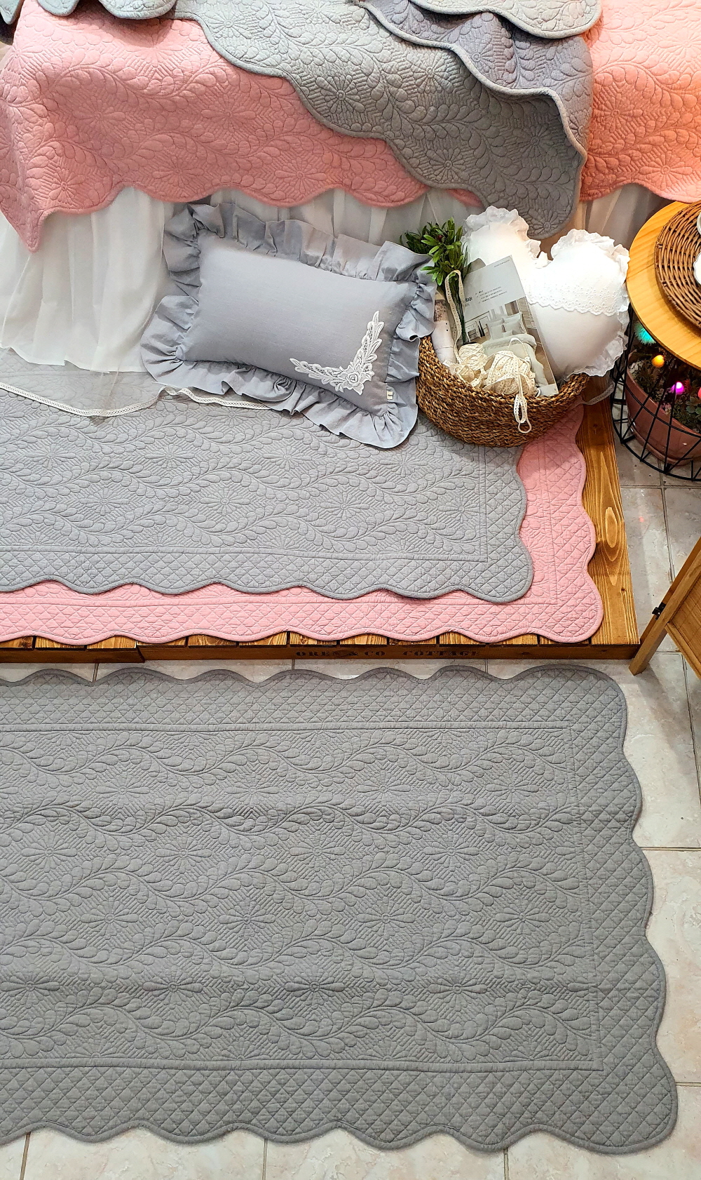 목화솜 퀼팅 돌 흙 쇼파패드 4인용 3인용 쇼파커버