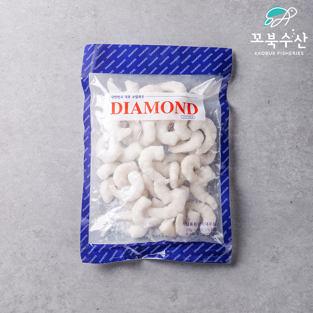 (대용량) 업소용 냉동 생 흰다리 새우살 2kg (200g x 10팩)