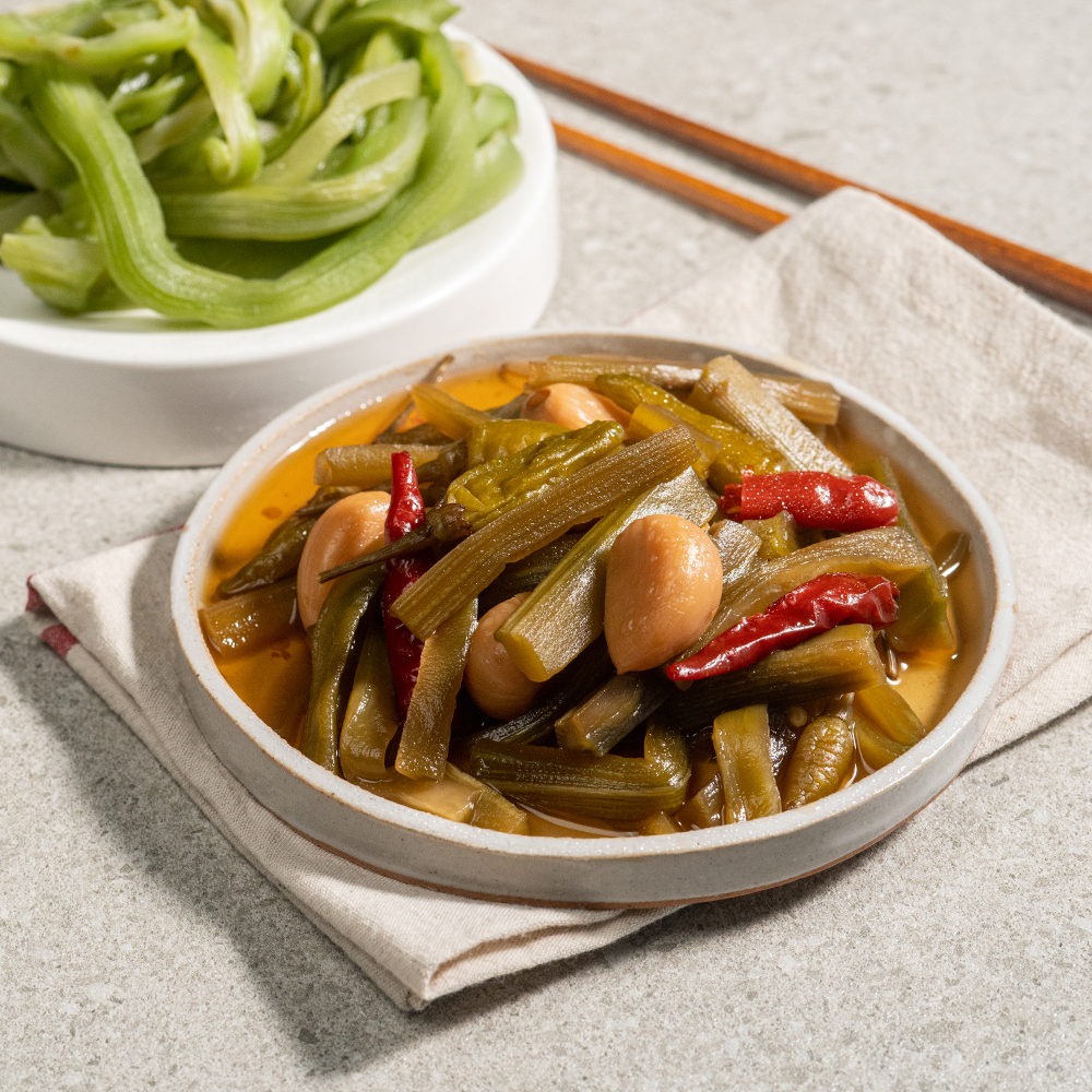 중국 황제가 먹던 궁채장아찌 1kg 줄기상추 별미요리 - 상세 이미지 2