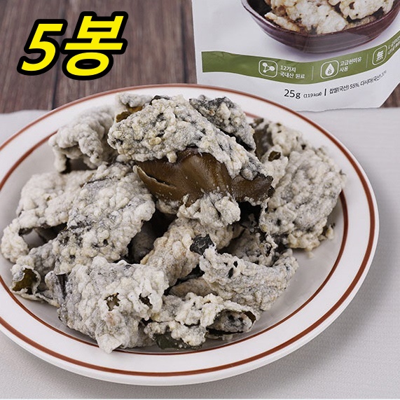 다시마부각 몸에 좋은 마른반찬 자취반찬 수험생반찬 - 상품 이미지