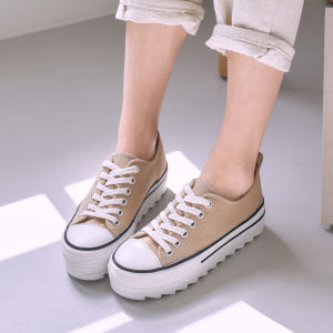 샤크솔 통굽 5cm 키높이 여성 스니커즈 운동화 캔버스화 솔직 후기 | 실사용자 리뷰 분석 - 상품 이미지 2