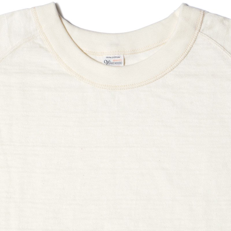 웨어하우스 무지 7부 티셔츠 - 이미지 3