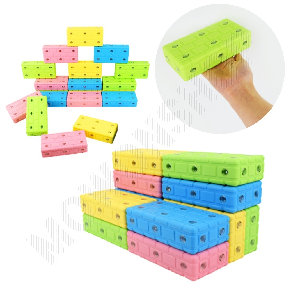 소프트 빅블럭 벽돌 쌓기 아기 영아 말랑 블럭 - 상품 이미지