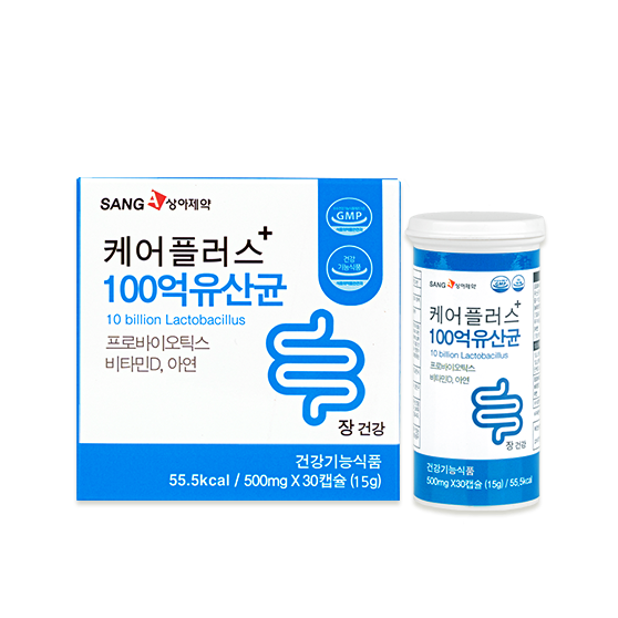 상아제약 케어플러스+100억 유산균 500mg x 30정 프로바이오틱스 LGG 장건강 : 상아제약 주식회사
