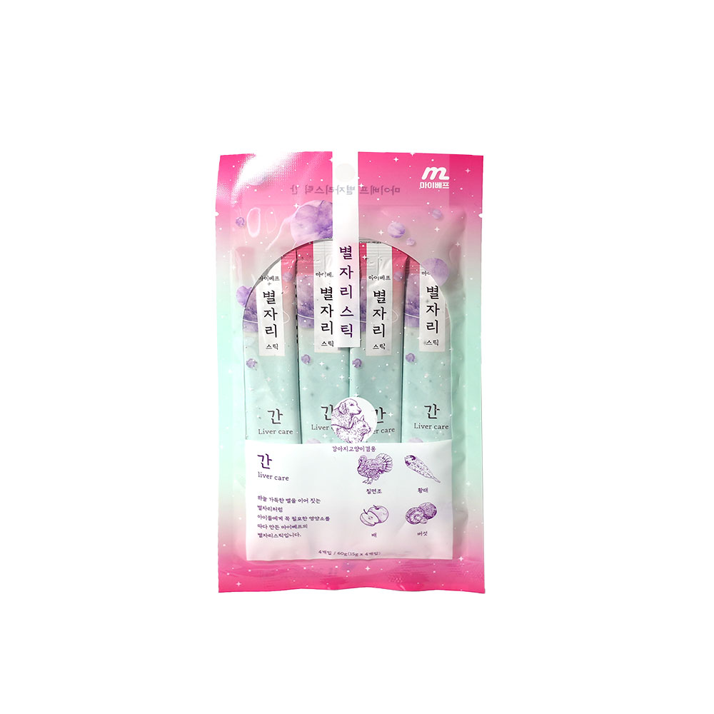 마이베프 별자리스틱 15gX4P 고양이 츄르 간식 간건강, 60g, 1개 - 상품 이미지