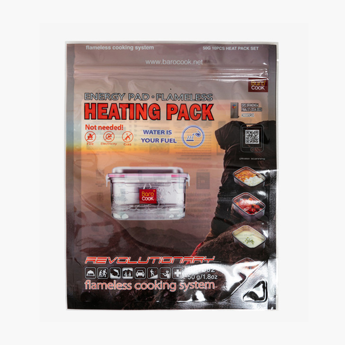 바로쿡 발열 파우치＋발열팩 50g 5개 세트 비화식 백패킹 - 상세 이미지 5