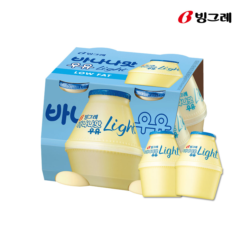 빙그레 단지우유 240ml 5종 16개 골라담기 (바나나 딸기 라이트 메로나 무가당 택) - 상세 이미지 3