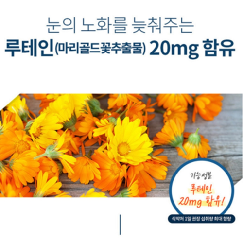 닥터브라이언 빌베리 루테인 비타민A 마리골드꽃 눈 건강 피로 영양 효능 60캡슐, 1개 이미지 3