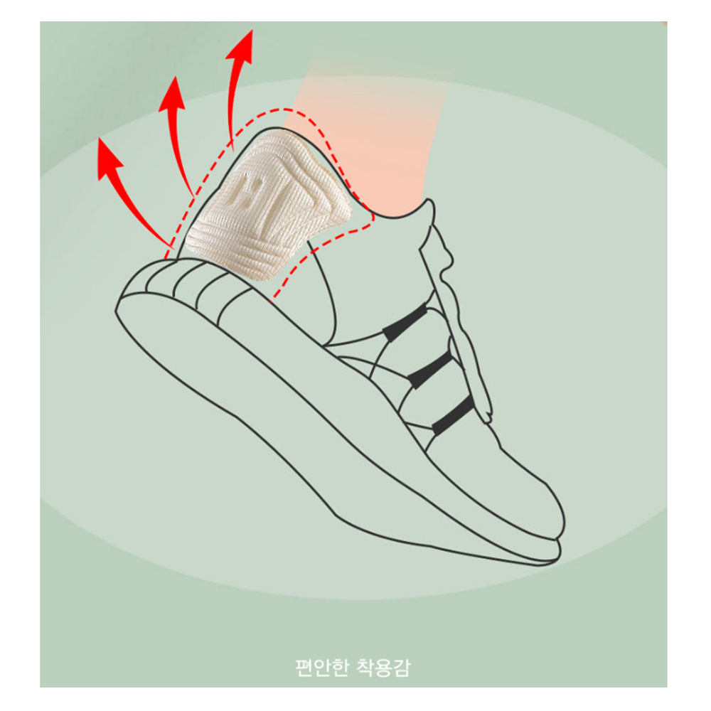운동화뒤꿈치까짐 새신발 구두 발 뒷꿈치 패드 보호대 - 상세 이미지 5