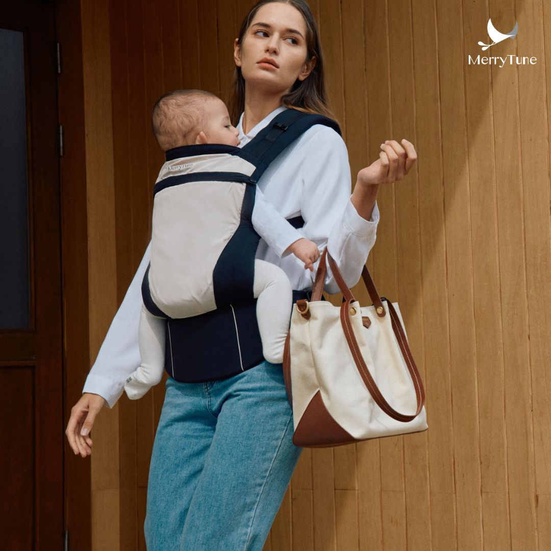 메리튠 얼티밋 사계절 휴대용부스터 경량 편한 명품 어부바 아기띠, 색상선택