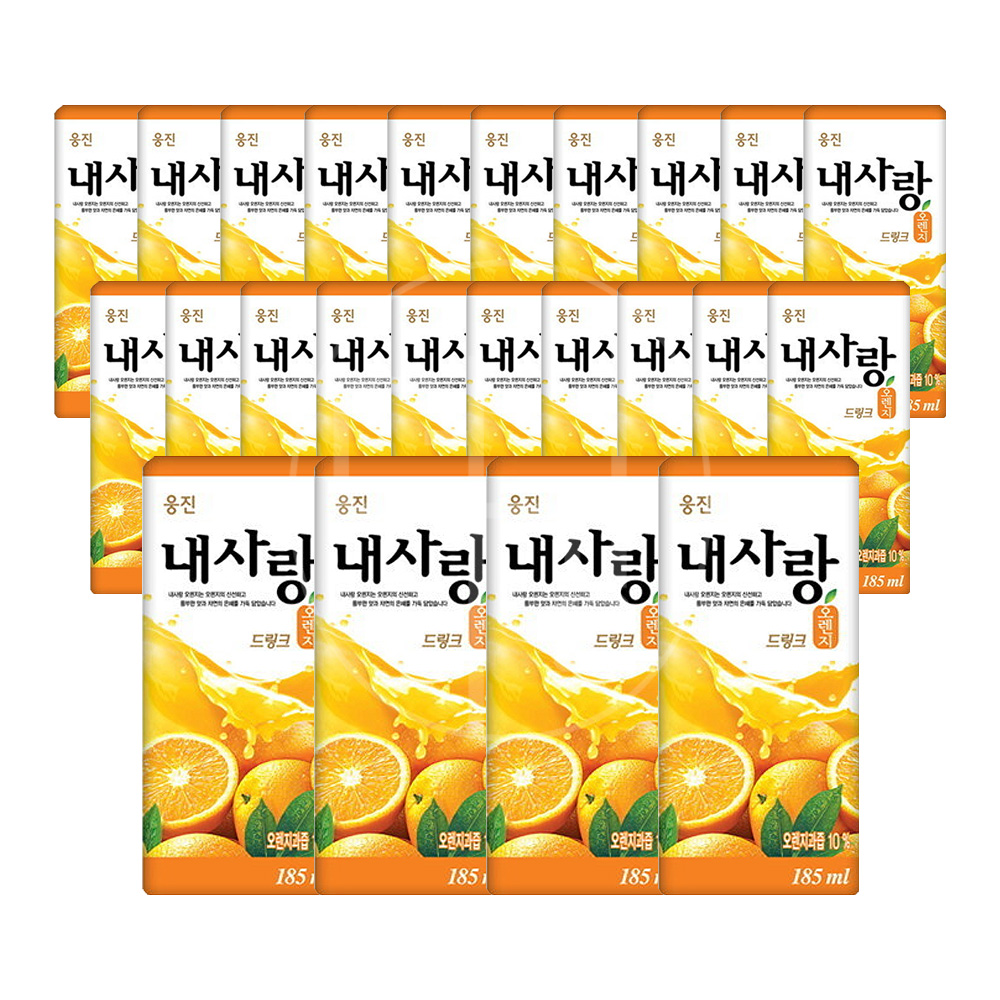 누구나조아 웅진 내사랑 오렌지 드링크 185ml 24팩 - 상세 이미지 2