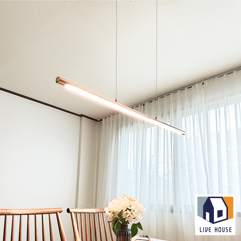 일자 식탁 조명 LED 골드 식탁등