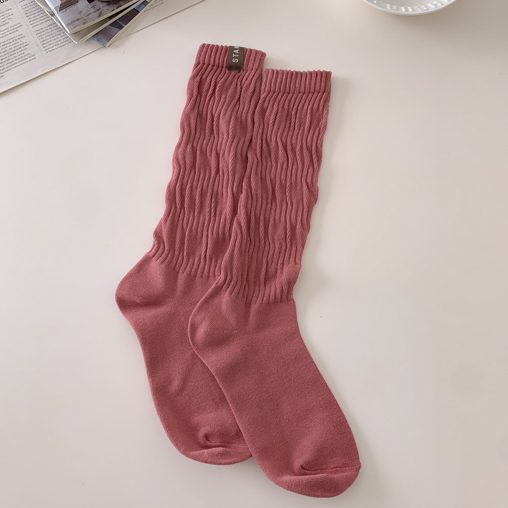 [봄코디] 슬릿 무드 셔링 주름 워머삭스 롱 양말 3color 상세 이미지 29