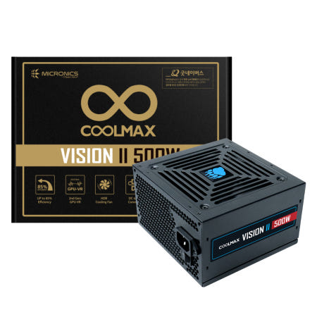 마이크로닉스 COOLMAX VISION II 500W 파워서플라이