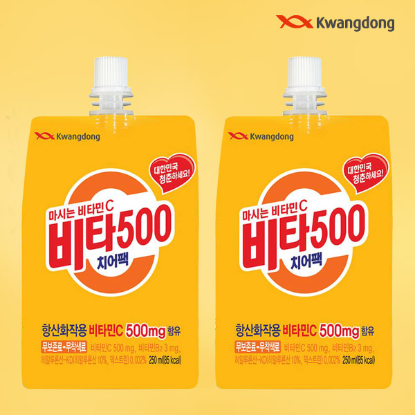 얼려먹는 비타500 250ml x 30개 치어팩 파우치음료 휴대용파우치 - 상품 이미지