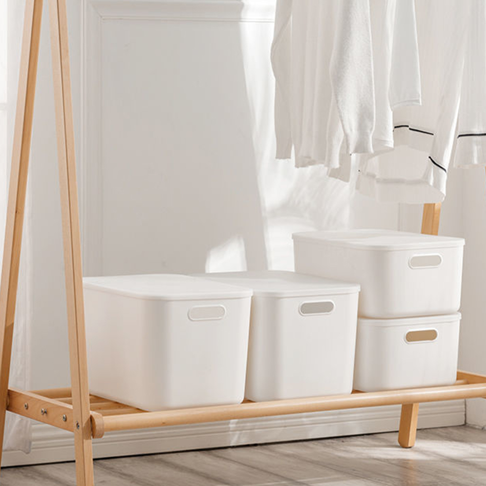 코드86 수납 바구니 옷 장난감 팬트리 플라스틱 바스켓 손잡이형 8L