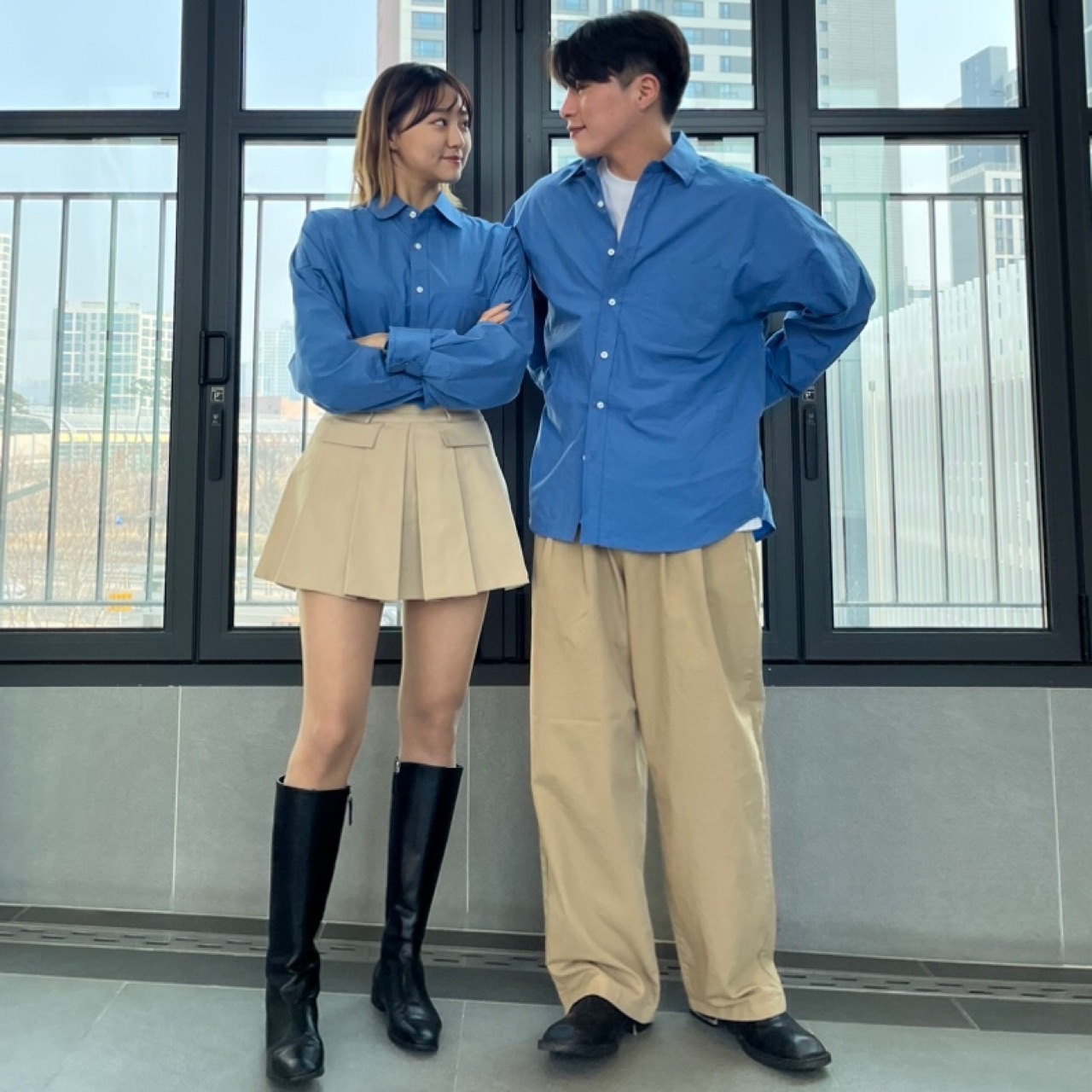 [UNISEX] 고밀도 코튼 오버핏 바스락 셔츠 (3Color) - 상세 이미지 4