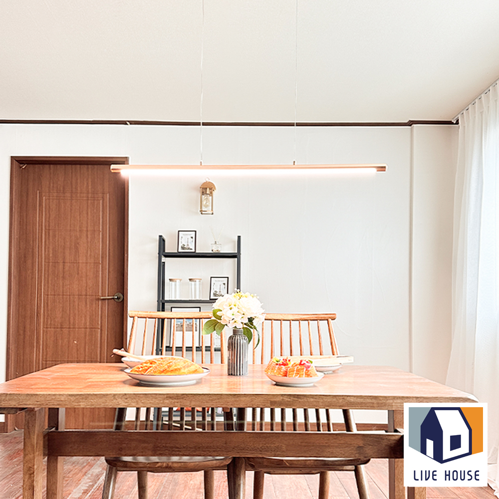 일자 식탁 조명 LED 골드 식탁등