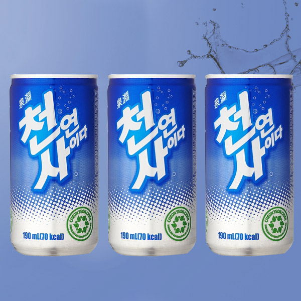 일화 천연사이다 미니캔음료 190ml x 30캔 - 상품 이미지