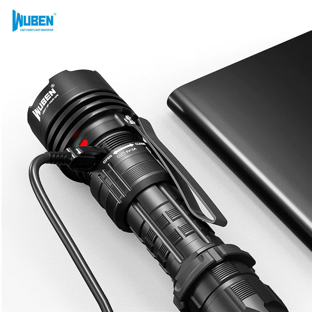 우벤 T1 전술 손전등 2000루멘 군용 군인 LED 후레쉬 휴대용 택티컬 랜턴 라이트
