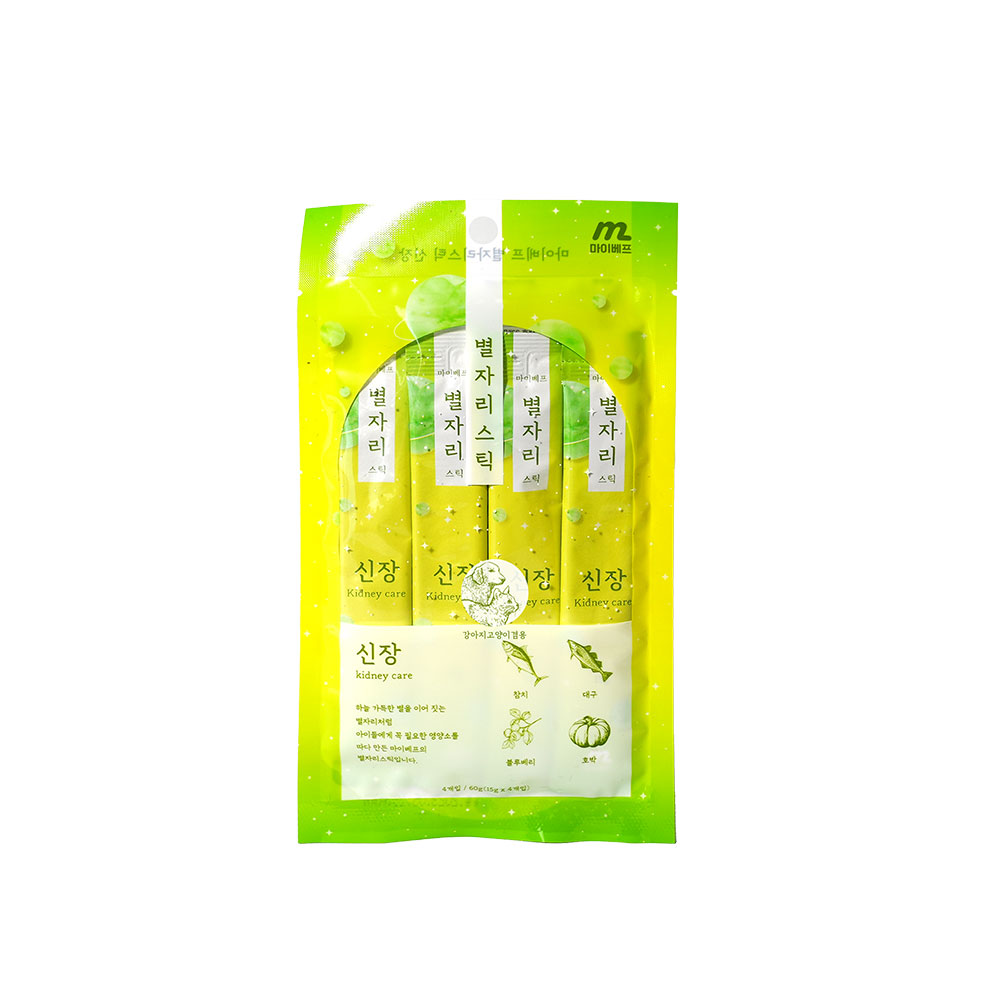 마이베프 별자리스틱 15gX4P 고양이 츄르 간식 신장건강, 60g, 1개 - 메인 이미지